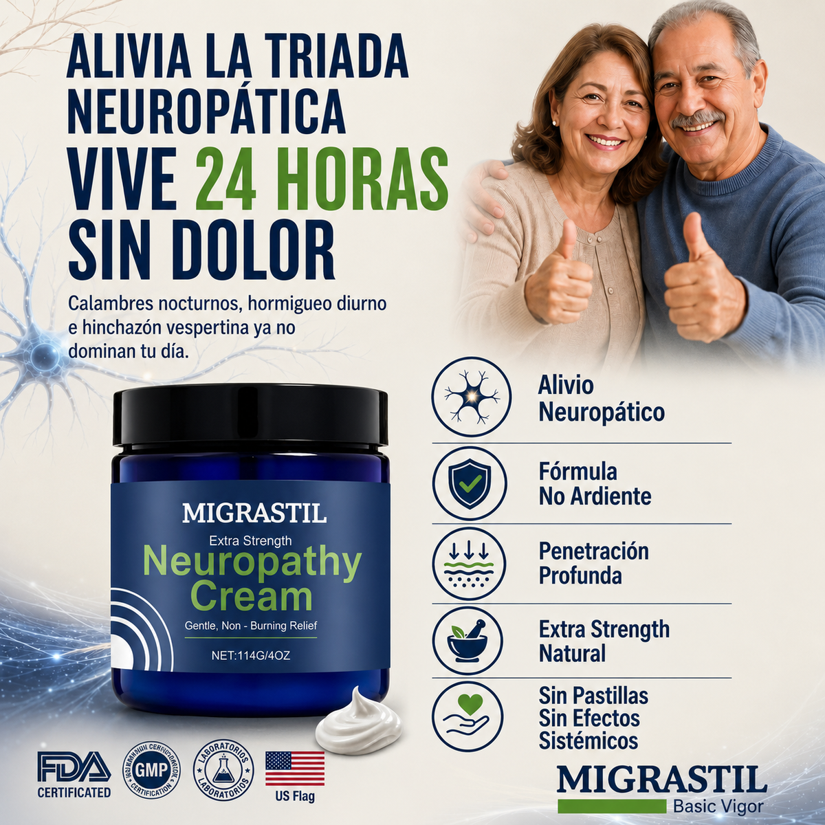 Pack x2 - Migrastil® Alivio Tópico para Síntomas de Neuropatía