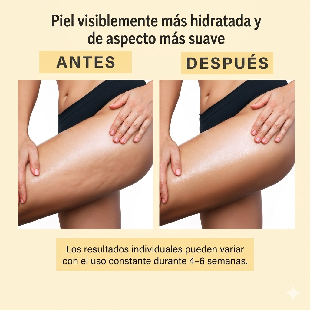 Textura ligera del aceite de masaje corporal