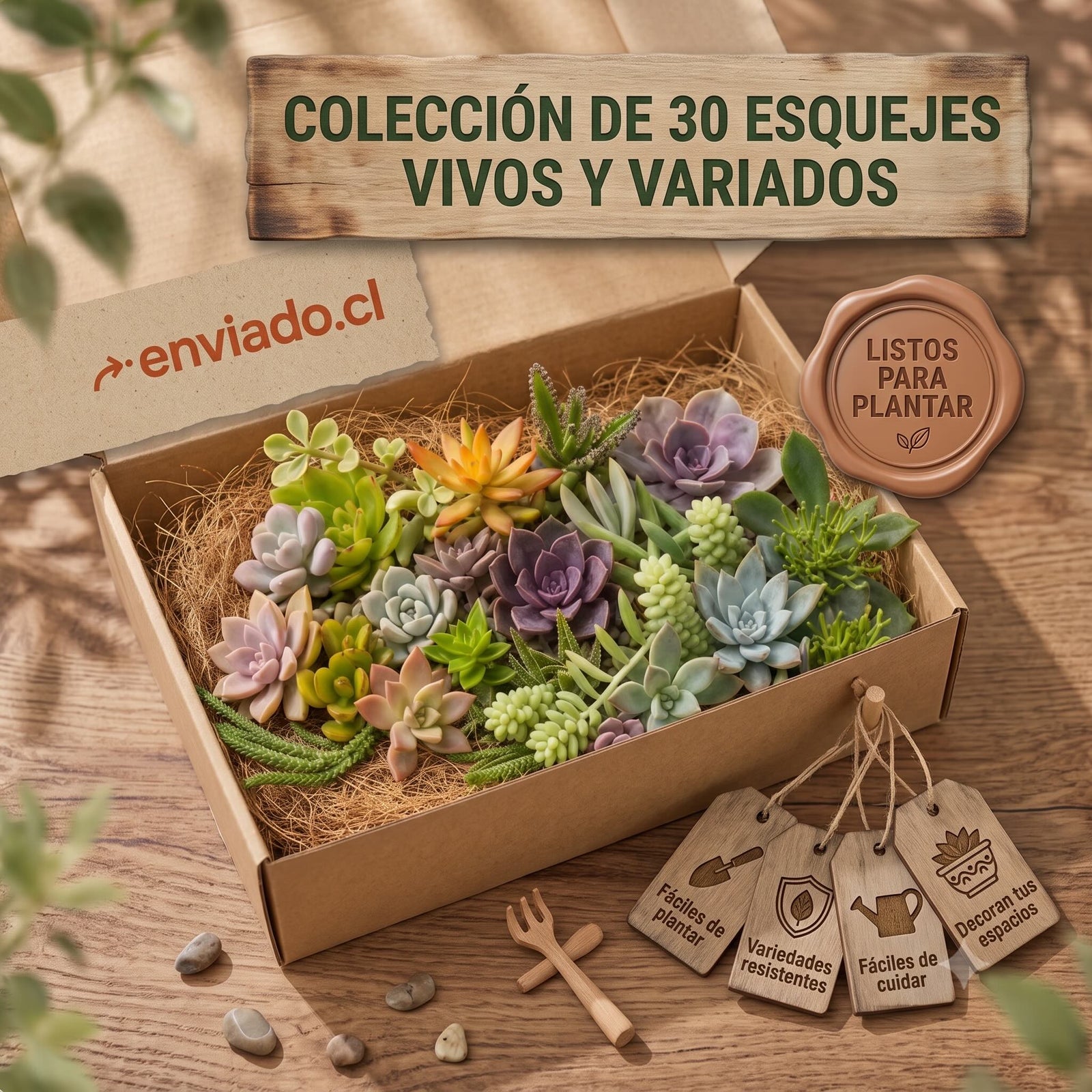 MIX SUCULENTAS VIVAS ESQUEJES